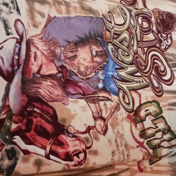 Bit and bridle three quarter sleeve t shirt. Wild west. 🇺🇸 - Picture 5 of 10